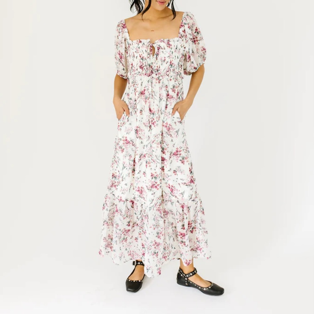 Smocked maxi dress